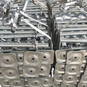 松茂可调建筑建材金属钢螺丝脚手架u型头底座千斤顶 - Product Image 4