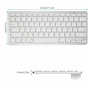 Super Slim Mini <strong>Bluetooth</strong> <strong>Keyboard</strong> <strong>Android</strong> Tablet BT Wireless Multi Devices <strong>Keyboard</strong> for Smart Phones - Product Image 2