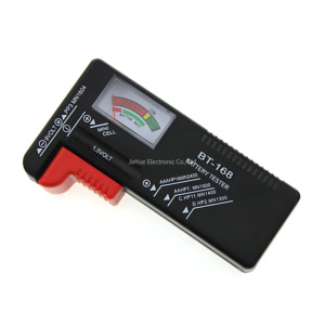 BT168เครื่องทดสอบแบตเตอรี่ดิจิตอล, เครื่องตรวจสอบโวลต์สำหรับปุ่ม AA 9V เครื่องมือทดสอบแบตเตอรี่หลายขนาดเครื่องมือวัดแรงดันไฟฟ้า BT-168D BT168D - Product Image 1