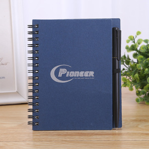 Customizável A6 Tamanho Papel Bobina Espiral <span class=keywords><strong>Notebook</strong></span> com LOGOTIPO Personalizado e Pen Insert Baixo Preço Notebooks