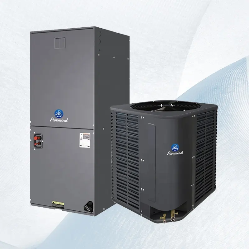 Purelam EUA Padrão 18 SEER Air Handler Vertical AHU 3Ton 4Ton 5Ton Inversor Refrigeração Aquecimento Top Descarga Air Handling Unit