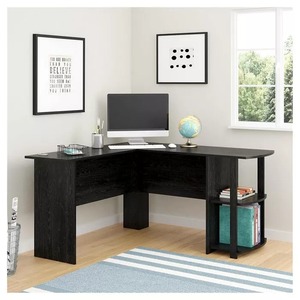 Oem Modern <strong>Simple</strong> Reasonable Price Manager Foldable Office <strong>Computer</strong> Corner <strong>Desk</strong> with Bookshelves and Power Outlet for Household - Product Image 3