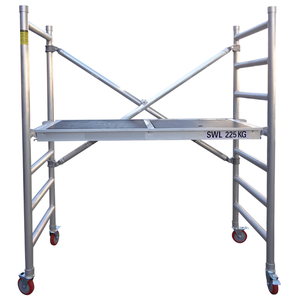 Innovatives modulares Zugangs turm gerüst mit Erweiterungs paket und Rädern