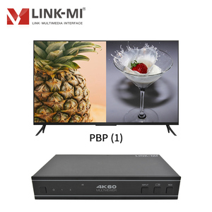 2x1 Multi-VIEWER 4K60Hz HDMI Seamless Switch Compatible con control IR RS232, con audio óptico analógico UHD Switch 2X1 HDMI Multiviewer
