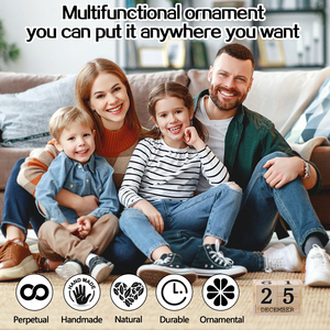 Sáng tạo trang trí bằng gỗ hình chữ nhật khối bàn vĩnh viễn lịch với nghệ thuật Deco thiết kế cho Giáng sinh & sinh nhật - Product Image 4