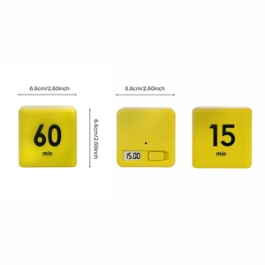 Neueste Küchen würfel Timer Smart Dice Timer Zeit management Schwerkraft sensor Flip Timer für Übungs arbeit Yoga Study Cook
