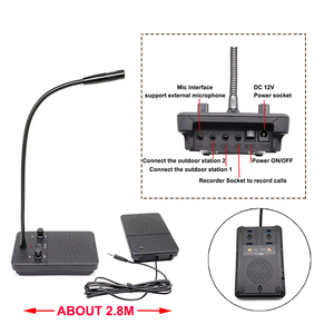 Bank <strong>Counter</strong> Window <strong>Intercom</strong> <strong>System</strong> Bus Station <strong>Intercom</strong> Doorbell <strong>Intercom</strong> <strong>System</strong> Microphone with Wire - Product Image 4