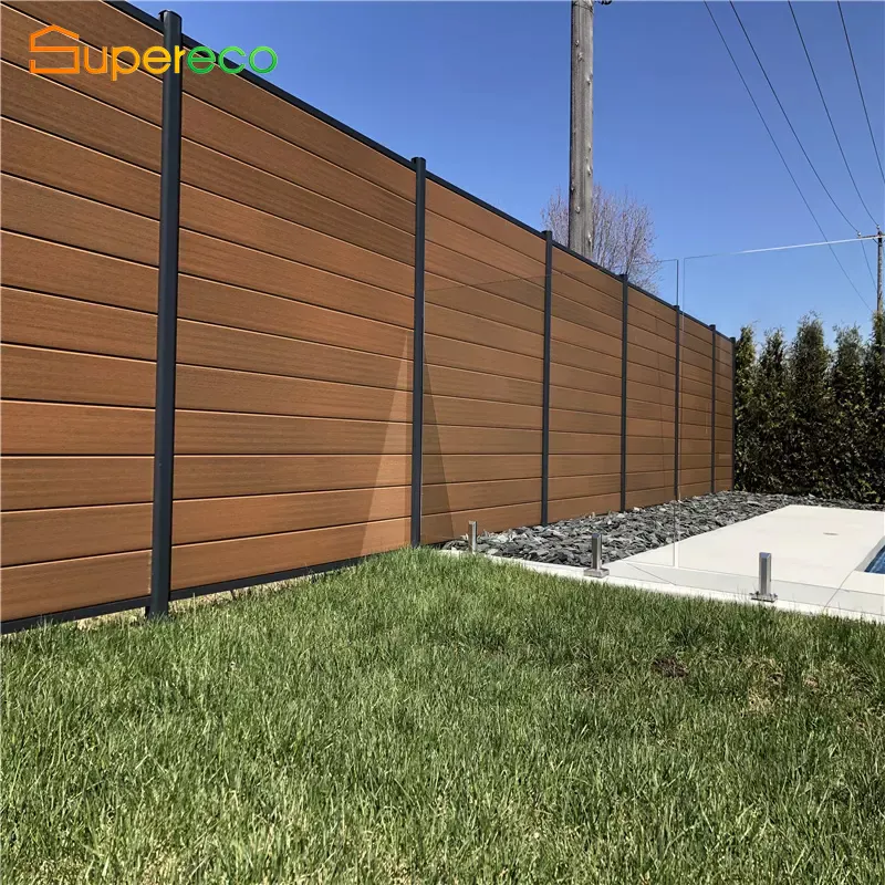 Garten Wpc Composite Holz Kunststoff Zaun Post Panels Tür bretter