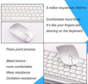 Miniteclado inalámbrico portátil con panel táctil para Android, Windows, PC y tableta