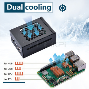 GeeekPi Raspberry Pi 5 Metall gehäuse Kompatibel mit PCle M.2 NVMe Shield Top X1001 mit Lüfter kühlkörpern für Raspberry Pi 5 - Product Image 3