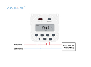 CN101A 220V 230V 240V Digitaler LCD-Power-Timer 7 Tage wöchentlich Programmier barer Zeitrelais-Programmierer Eingebauter Akku - Product Image 4