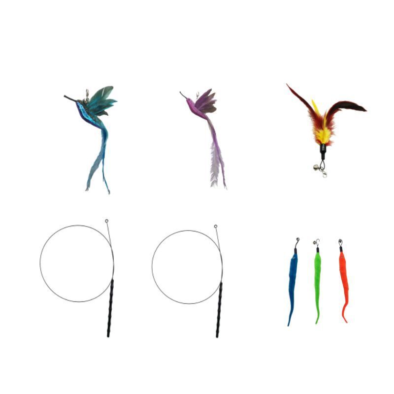 Juego de Palitos de Bambú Doble Colibrí (8 piezas)