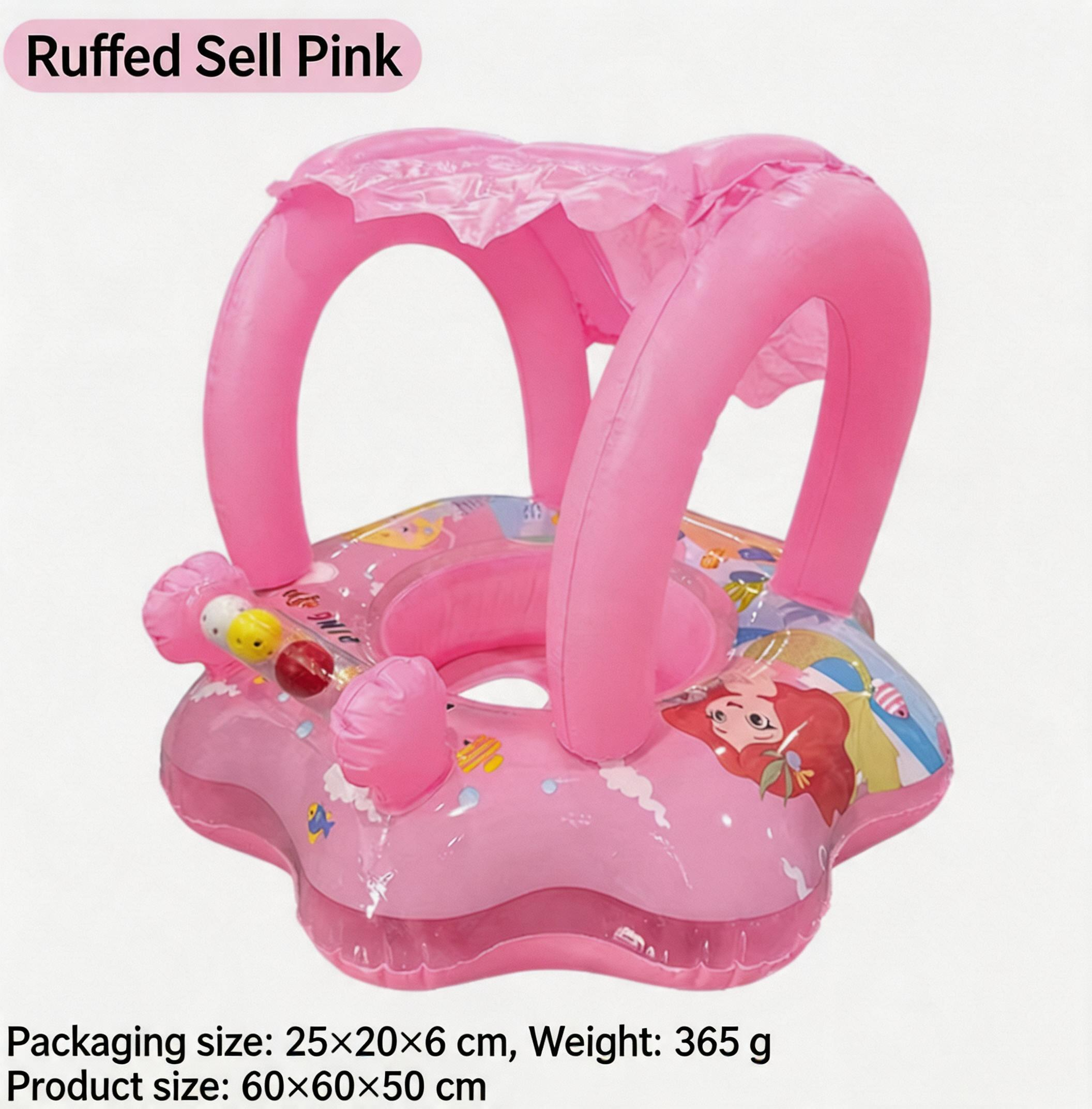 Venta con volantes rosa
