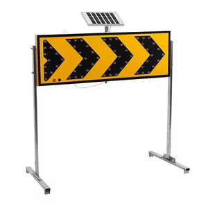 Năng lượng mặt trời LED xây dựng đường hướng dẫn ánh sáng dấu hiệu giao thông với trái và phải mũi tên nhấp nháy xe mũi tên ánh sáng - Product Image 1