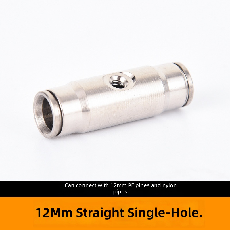 12 mm, trou unique direct, blanc