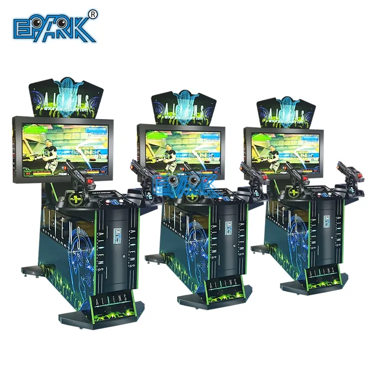 Precio de fábrica que funciona con monedas 2 jugadores 42 pulgadas Video Arcade Machine Aliens Shooting Juego de exterminio