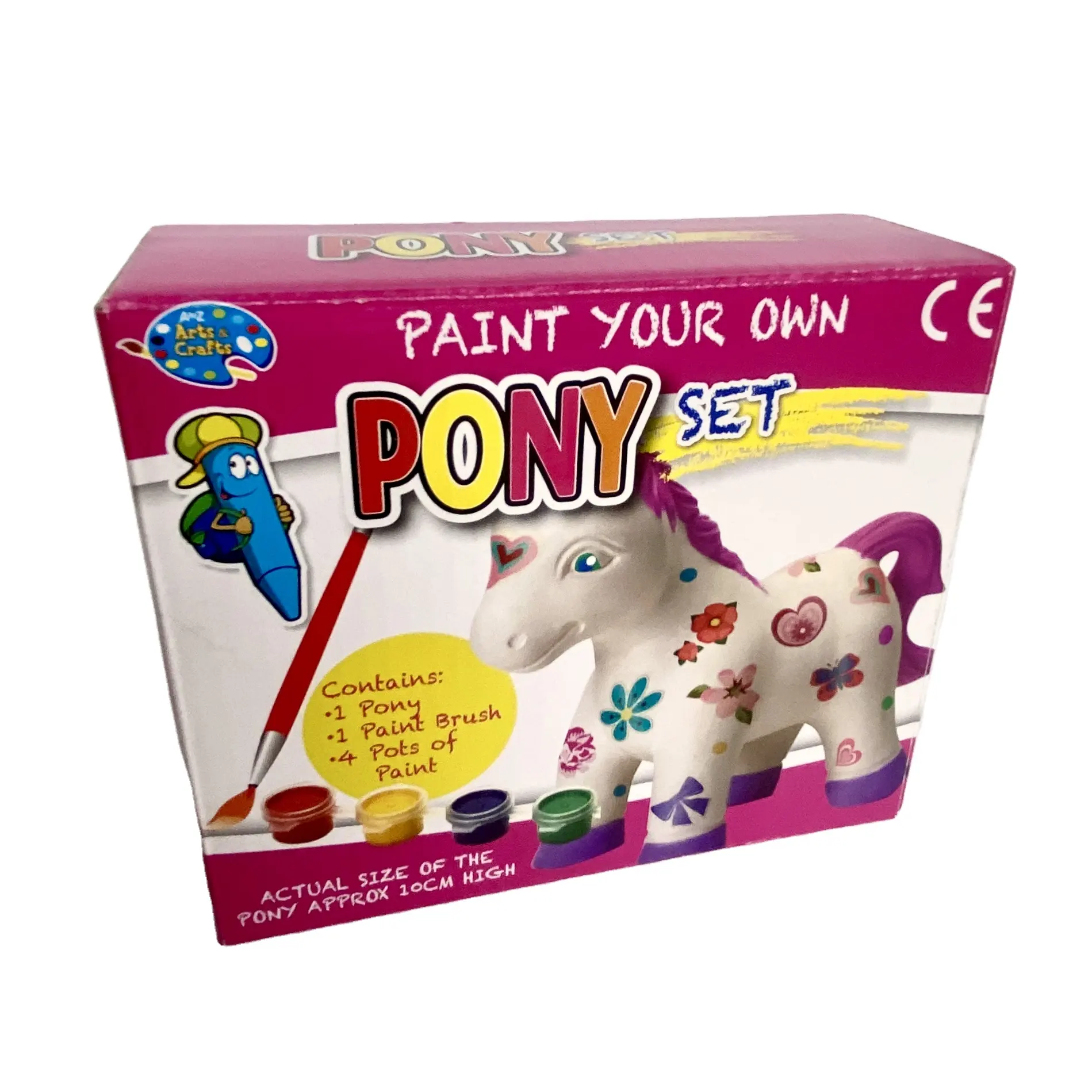 Kit de peinture en céramique, jouet artisanal éducatif en forme de poney, fait à la main, pour enfants, nouveau design, offre spéciale