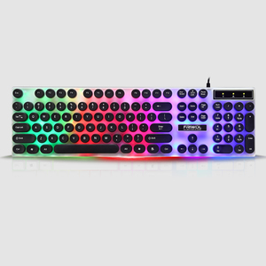 Punk RGB Backlit Optical Tracking USB Wired Gaming <strong>Keyboard</strong> <strong>Mouse</strong> Set Punk Style <strong>Computer</strong> <strong>Keyboard</strong> for <strong>Desktop</strong> Light - Product Image 5