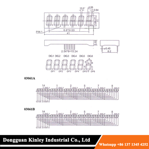 0,30 Zoll kleine blaue 7-Segment-LED-Anzeige 6-stellige oder 6-stellige 7-Segment-LED-Anzeige - Product Image 3