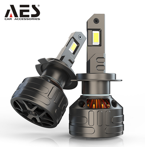 AES T1 Pro 100W หลอดไฟหน้ารถ LED สว่างเร็วพร้อม EMC CANbus 6075ไต้หวันชิป LED หลอดไฟหน้ารถยนต์ - Product Image 4
