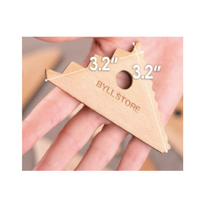 Katı kayın ahşap üçgen çömlek kaburga ve kırpma araçları | 2 ayak şekillendirici araçları | 6 kil doku kaburga - Product Image 3