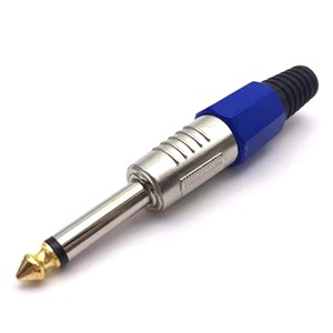 1/4英寸音频插头6.35毫米插头TS 1/4英寸焊接型单声道插头灯直设计DJ混音器扬声器吉他连接器