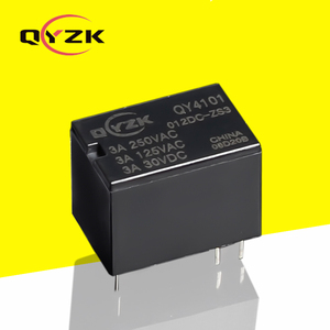 Factory Spot QY4101 Relé de señal 5V/12V/24V Conversión SPST de 5 pines 3A250VAC Relés de señal de carga de contacto de baja potencia - Product Image 1