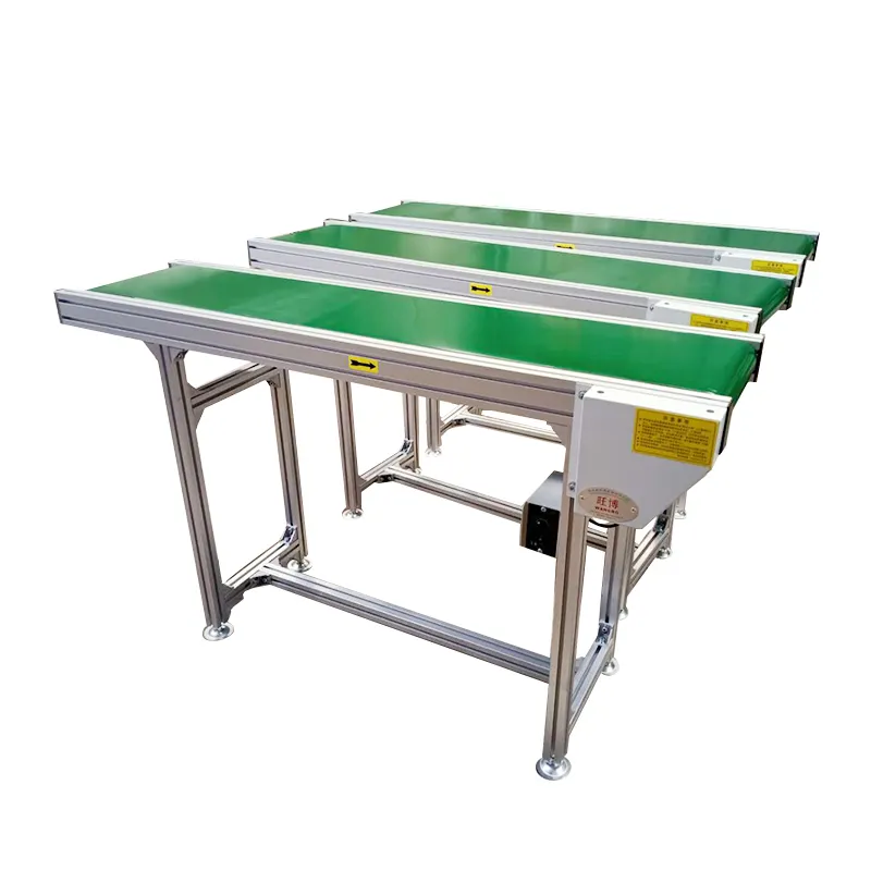 Manufacturer supply oem custom stainless steel pvc/pu belt conveyor/simple for food industry