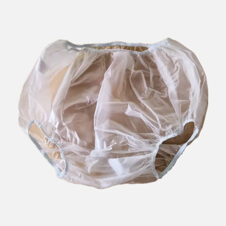 Capa de fralda de pvc à prova d'água, transparente, adulto, bebê, calças de plástico