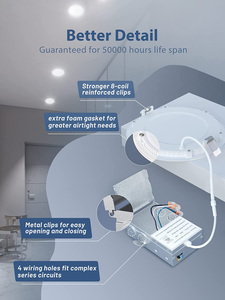 Tavana monte yuvarlak yüzey LED disk işık 9W 12W 120V 4 6 inç aydınlatma ve devre tasarımı yuvarlak şekil basit Modern alüminyum - Product Image 6