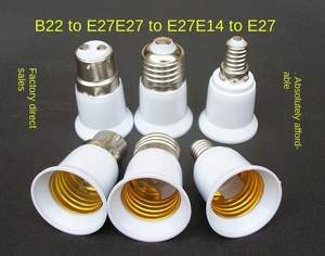 B22至E27灯座转换器连接器阻燃底座适配器照明附件