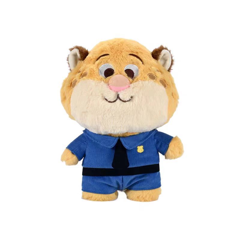 Peluche bonbon officier léopard 25 cm