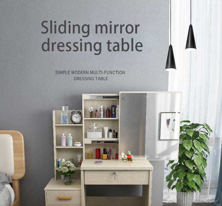 modern makeup table stool set