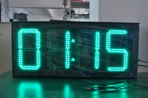 Outdoor Waterproof 16&quot; Inch Digital Led Street Clock LED Time and <strong>Temperature</strong> Signage Display Countdown Function Scoreboard - Product Image 2