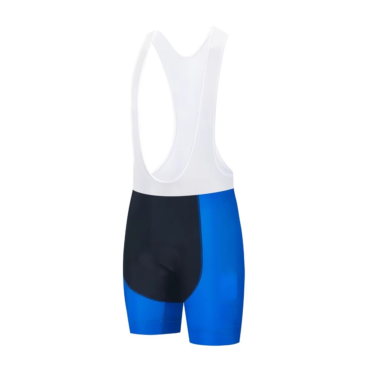 White strap bib-shorts