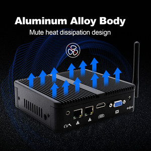 Mini Pc sin ventilador Intel 12th Gen Procesador J6412 Quad Core Box Pc DDR4 Dual Lan/Com Mini computadora con SSD Win10/Linux Os - Product Image 4