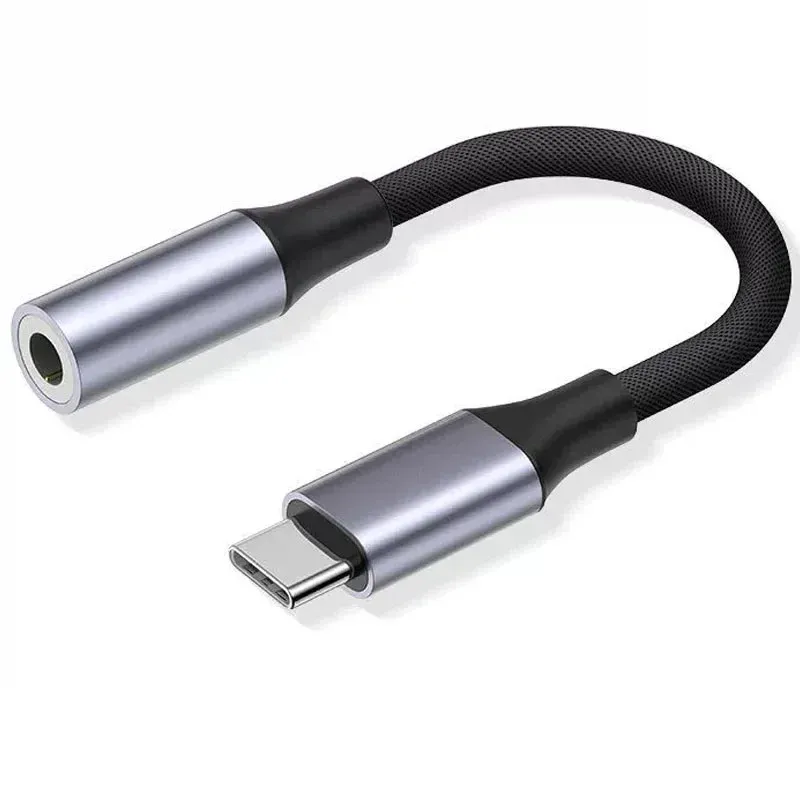 USB Loại C Để 3.5 Jack Tai Nghe Adapter USB-C 3 5Mm Cáp Âm Thanh Chuyển Đổi Cho iPhone 15 15 Pro Max Samsung Galaxy Huawei Xiaomi