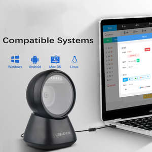 Gepad GT-801 Barcode Reader Desktop Omnidirectional Cmos <strong>Image</strong> Wired 1D 2D <strong>QR</strong> <strong>Code</strong> Desktop Barcode Scanner for Supermarket - Product Image 2