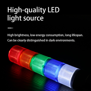 Uyarı ışığı ONPOW HBJD-40A serisi 2 3 5 katmanlar RYG LED yanıp sönen uyarı ışığı led sinyal kulesi yığını ışık - Product Image 3