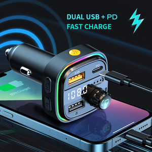 เครื่องเล่น MP3ในรถยนต์แบบไร้สายเครื่องส่งสัญญาณ FM 3.1A USB คู่ PD 25W - Product Image 3