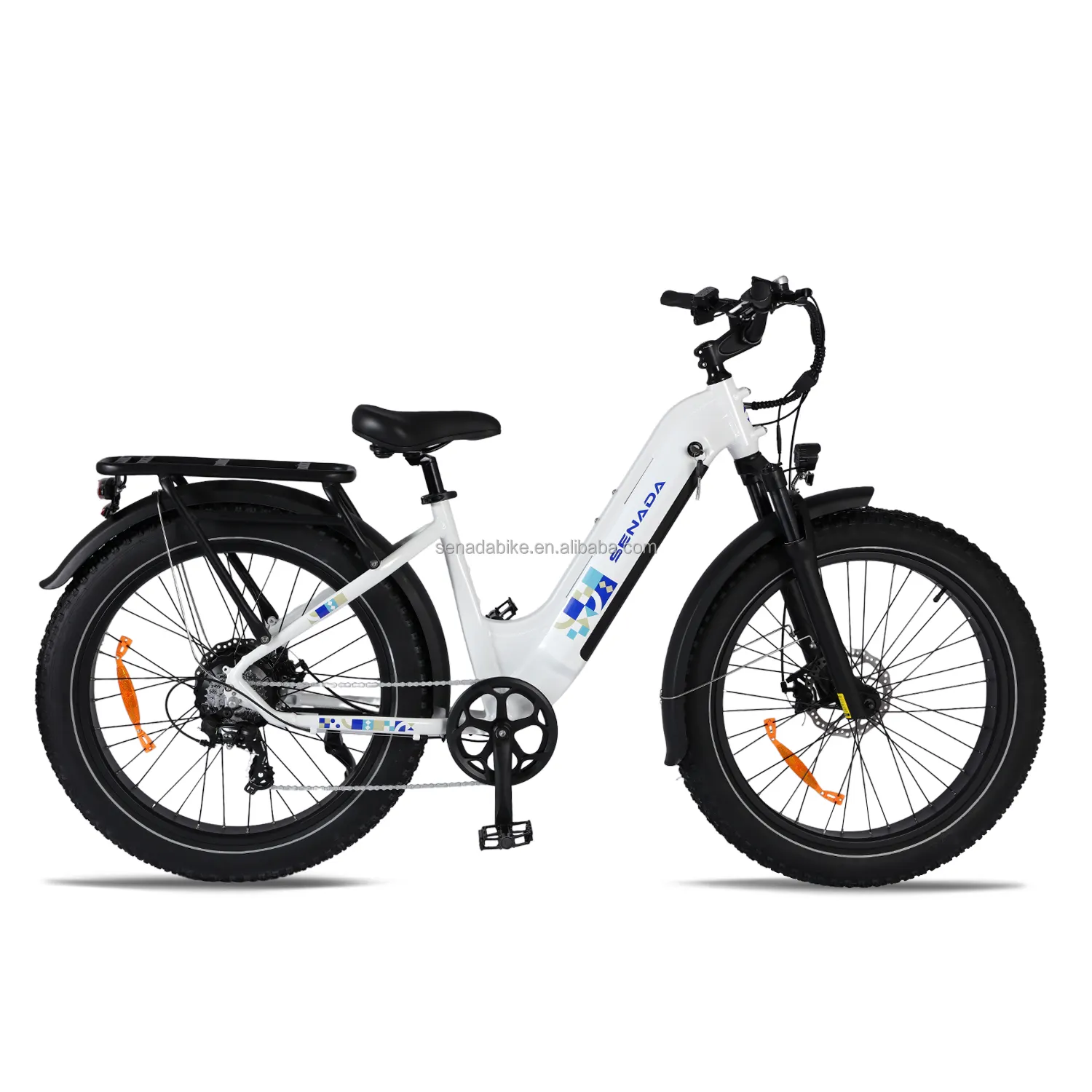 אופני מטען סנדה אופני הרים חשמליים אופני הרים צמיג שמן 750W עיר 20Ah E מחזור Rts סופר מקס שלג ליתיום ארה""ב סוחר אופניים חשמליים