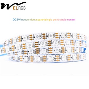 Tam renkli smd5050 60leds/m esnek akıllı led ışık şerit adresli dijital rgb Flex Led şerit işık - Product Image 6