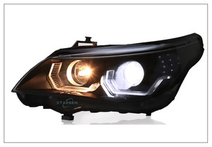 2003-2010 E60 <strong>5</strong>-Series Plug &amp; Play Retrofit Upgrade New Design Scoop <strong>LED</strong> Headlight Kit for BMW - Product Image 6