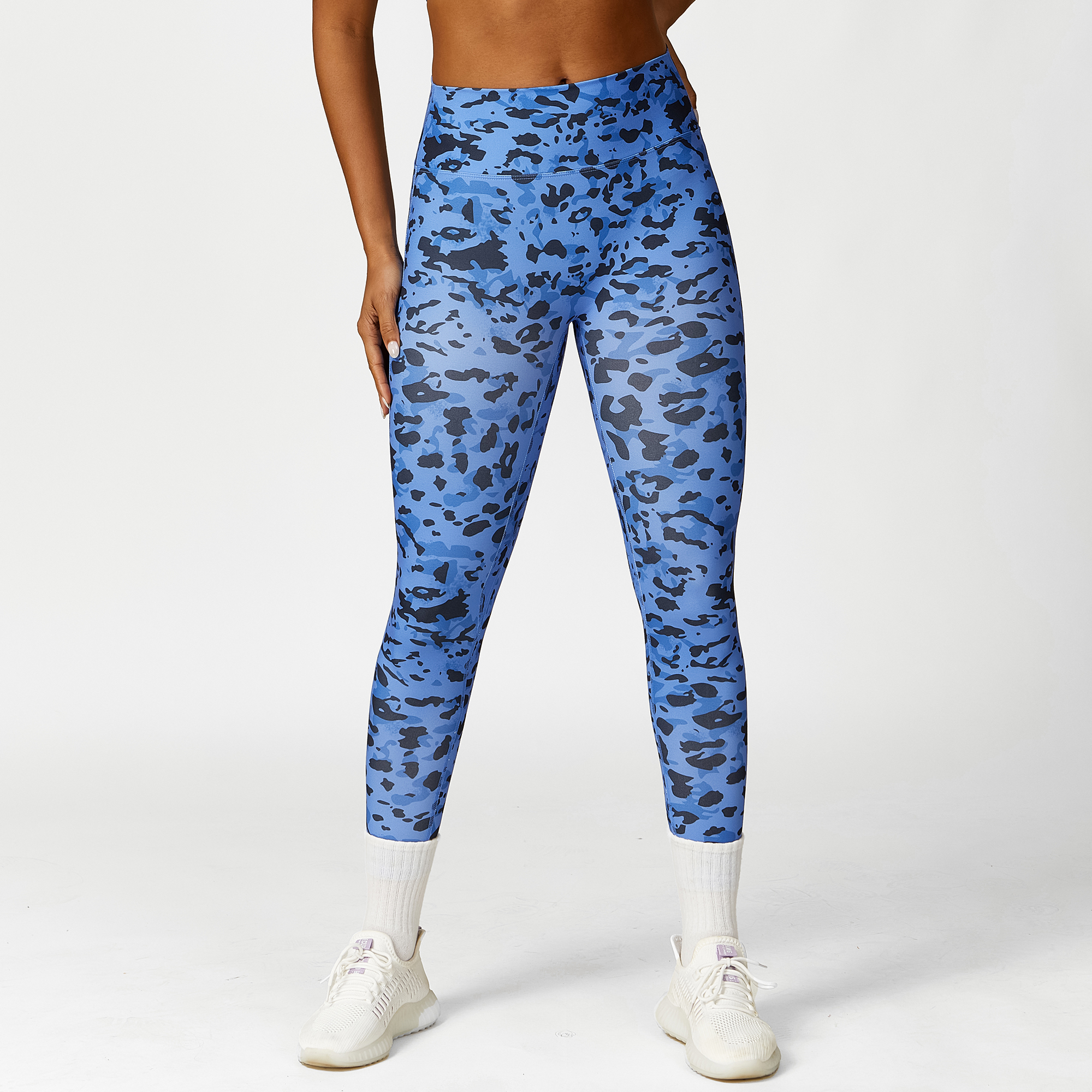 leggings colore ciano