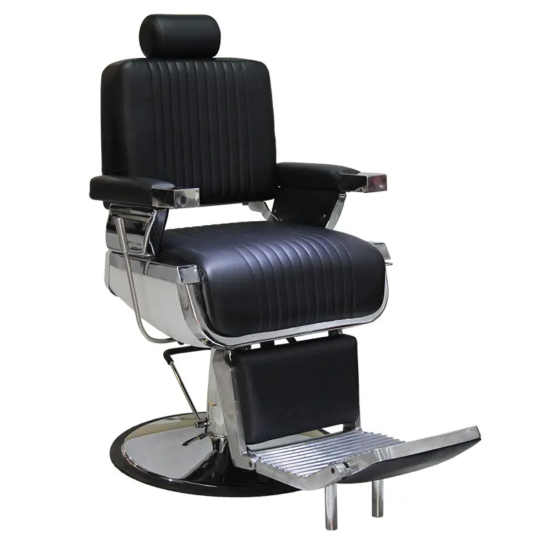 Alta qualidade salão móveis silla para barbero assentos barbeiro preto cadeira antiga cadeira barbeiro