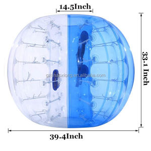 <strong>1M</strong> Inflatable Colorful PVC Body Zorb Ball Body Kids Adults Bumper Human Bubble Ball Football Soccer Ball for Sale - Product Image 2