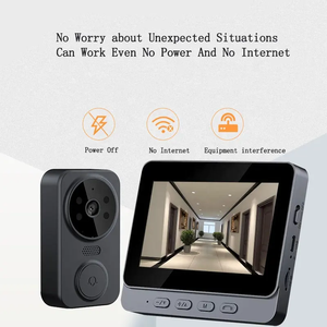 Sistema de videoportero IP HD de 4,3 pulgadas con anillo de timbre con cable de visión nocturna para uso doméstico y de apartamento