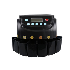 CS-5508高速硬币计数器分拣机，带发光二极管显示器8个抽屉自动硬币分拣机，美元日元欧元 - Product Image 1