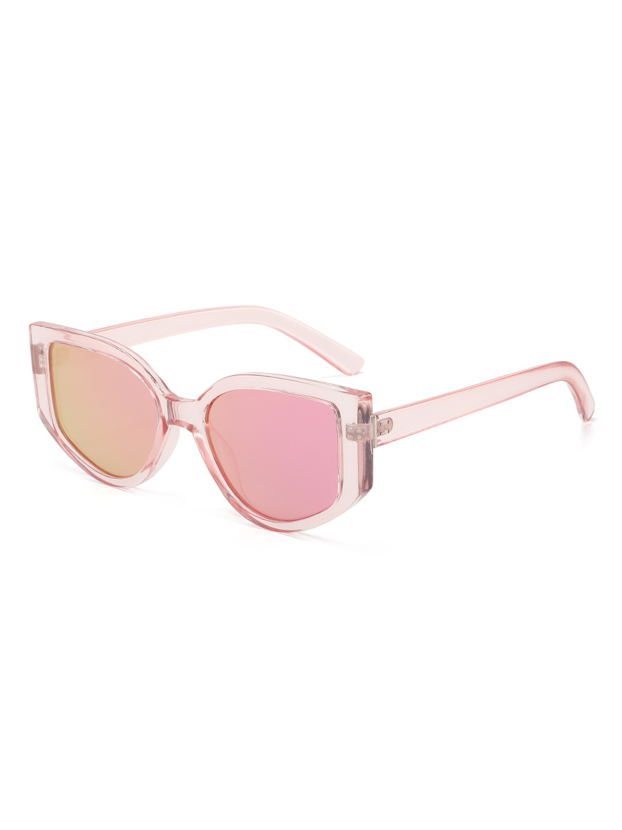 Sheer pink frame powder film