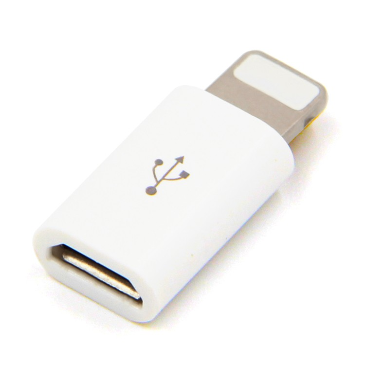 Micro usb au blanc d'IOS